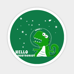 Cute Astronaut dinosaur. Magnet